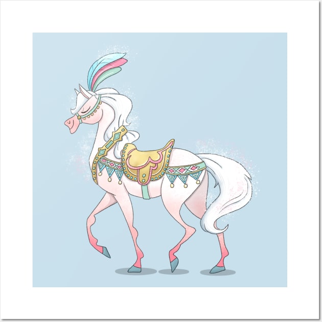 Carousel Horse Wall Art by missalexfinley